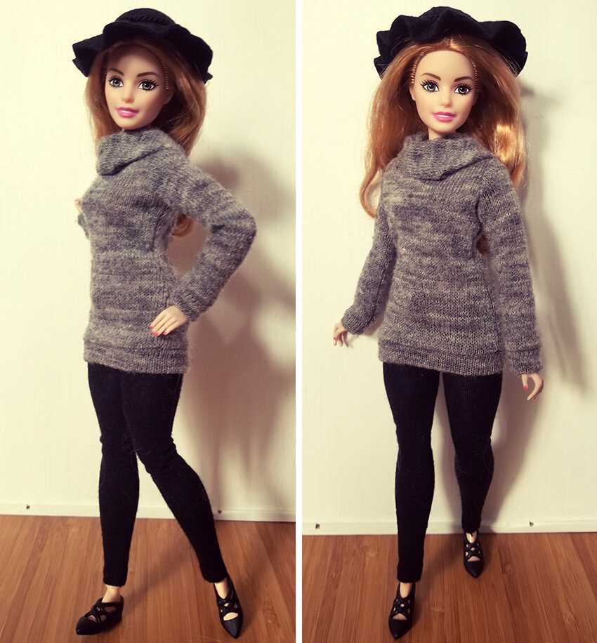How to make a JEANS, PANTS or LEGGINGS. Very easy! Barbie Doll Clothes 
