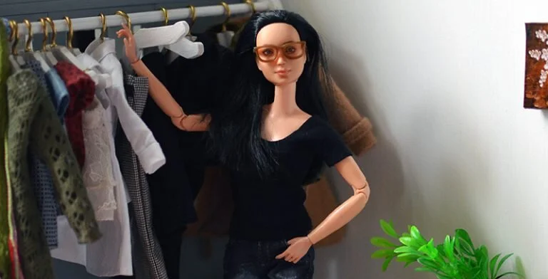OOAK-Repainted-Black-Hair-Made-to-Move-Barbie-OOTD-Business-Casual Necessities 01.jpg