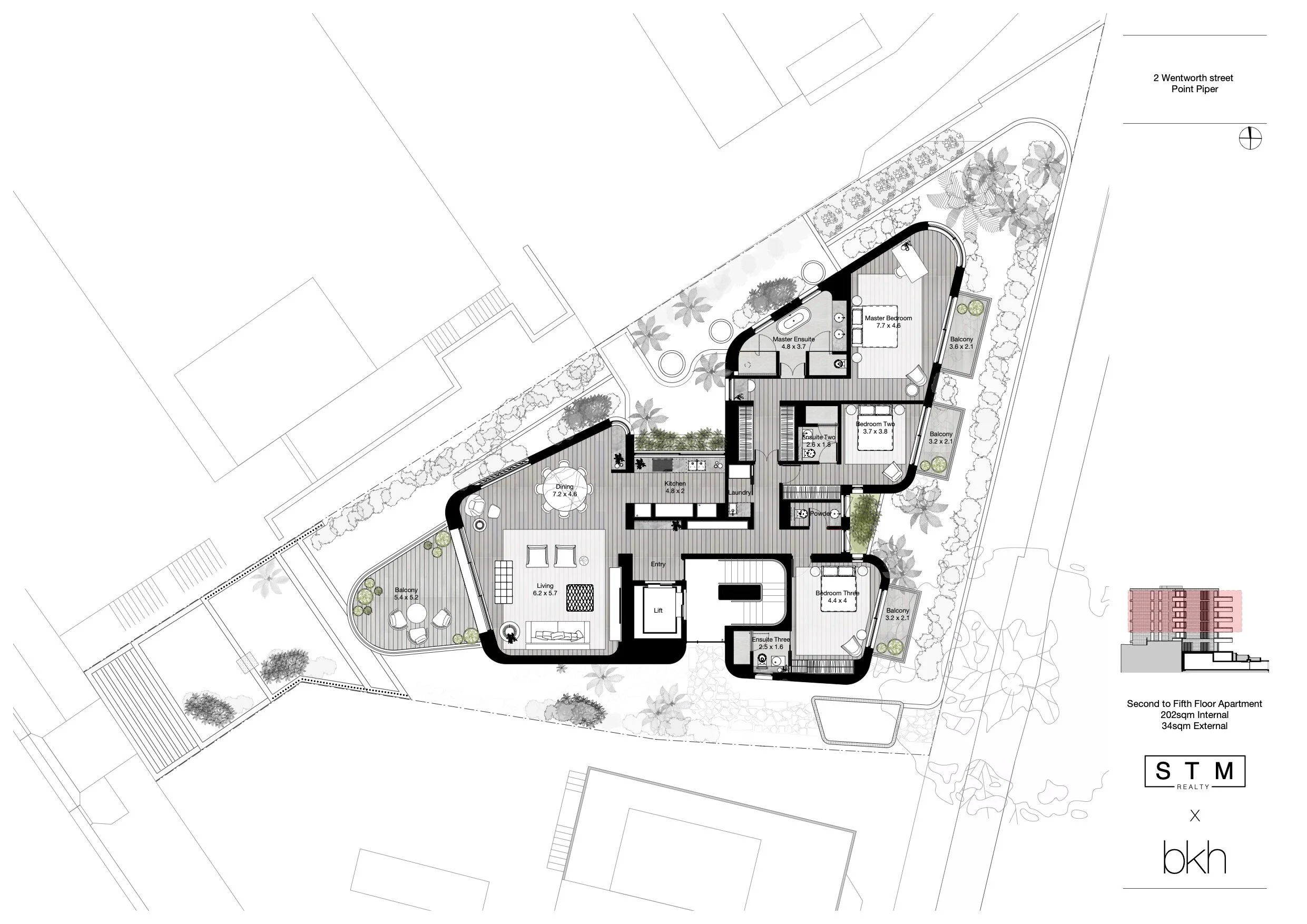 APARTMENTS - FLOORS 2 - 5
