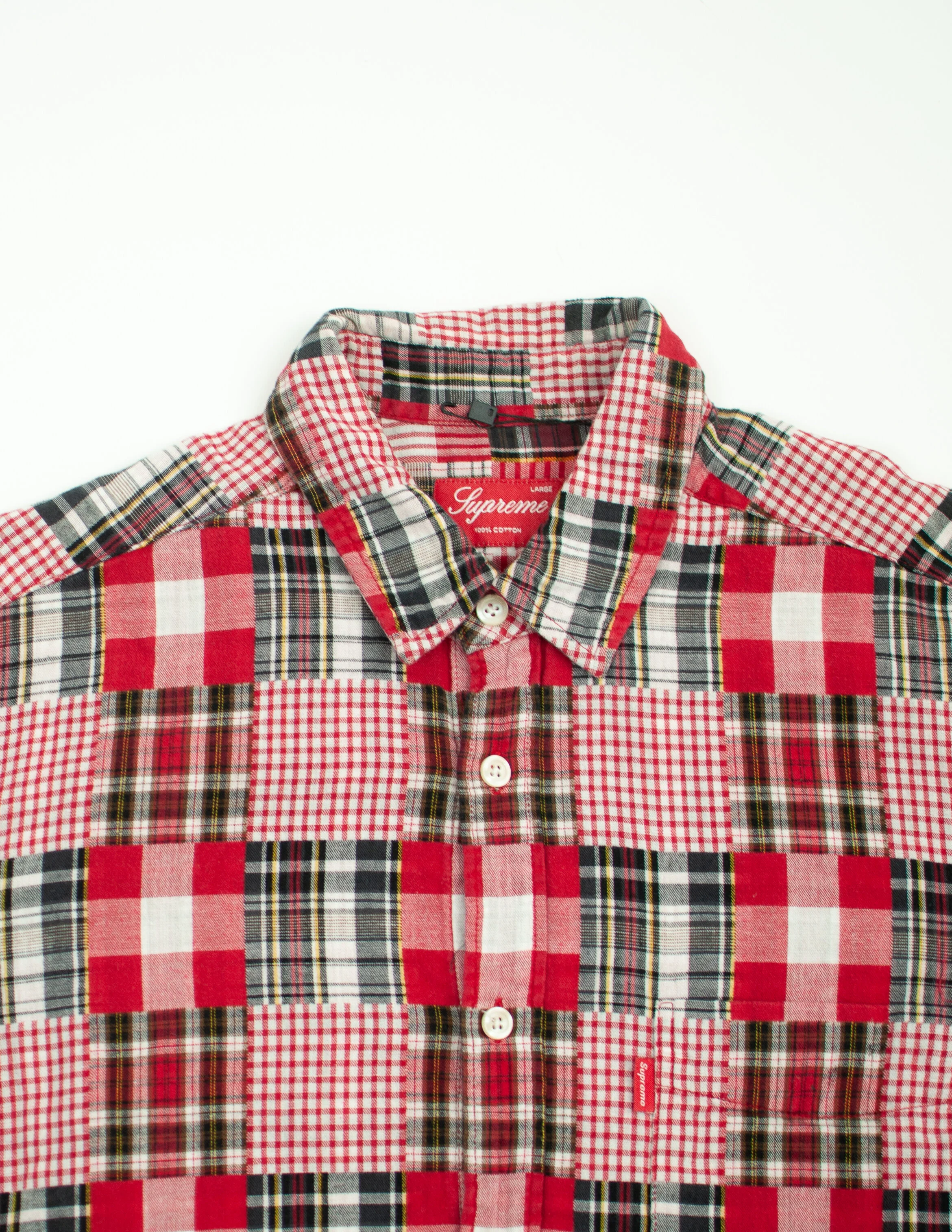 supreme patchwork shirt