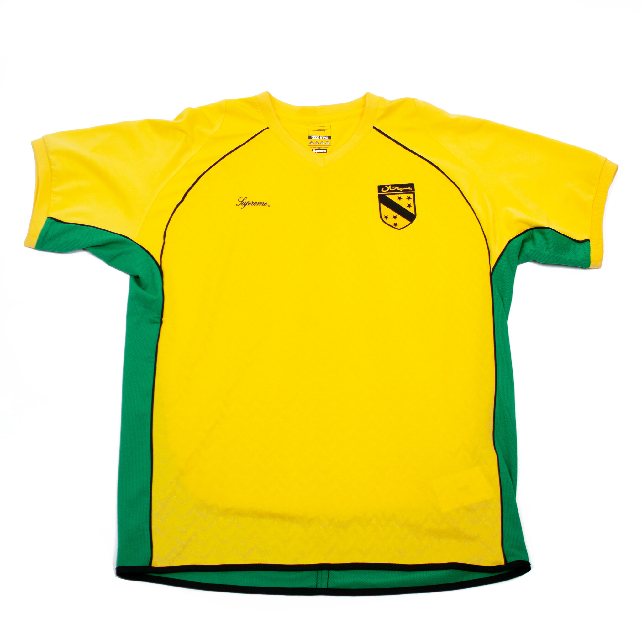 SS05 OG Supreme x Umbro 'Arabic' Soccer Jersey Yellow — The Pop-Up📍
