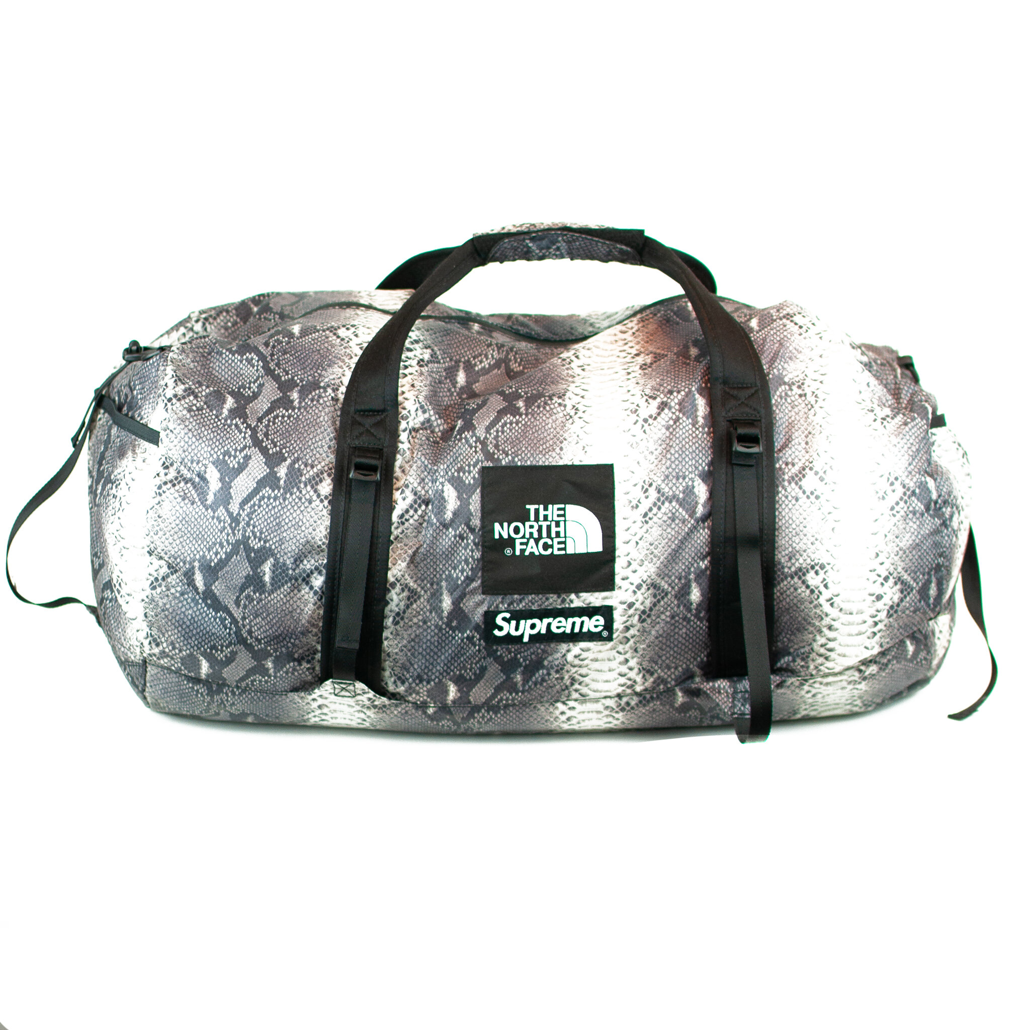 supreme the north face snakeskin flyweight duffle bag