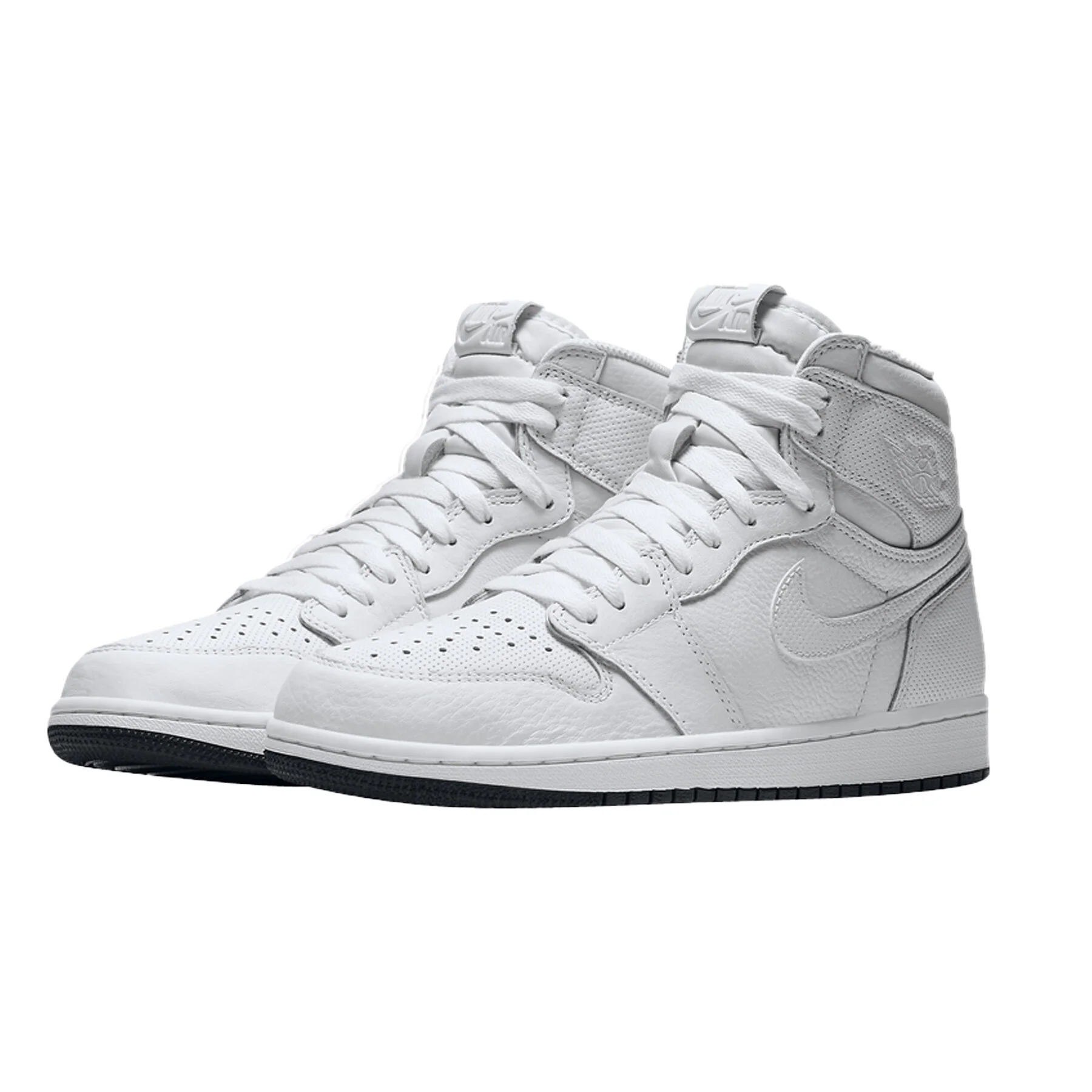 air jordan 1 retro high og perforated white
