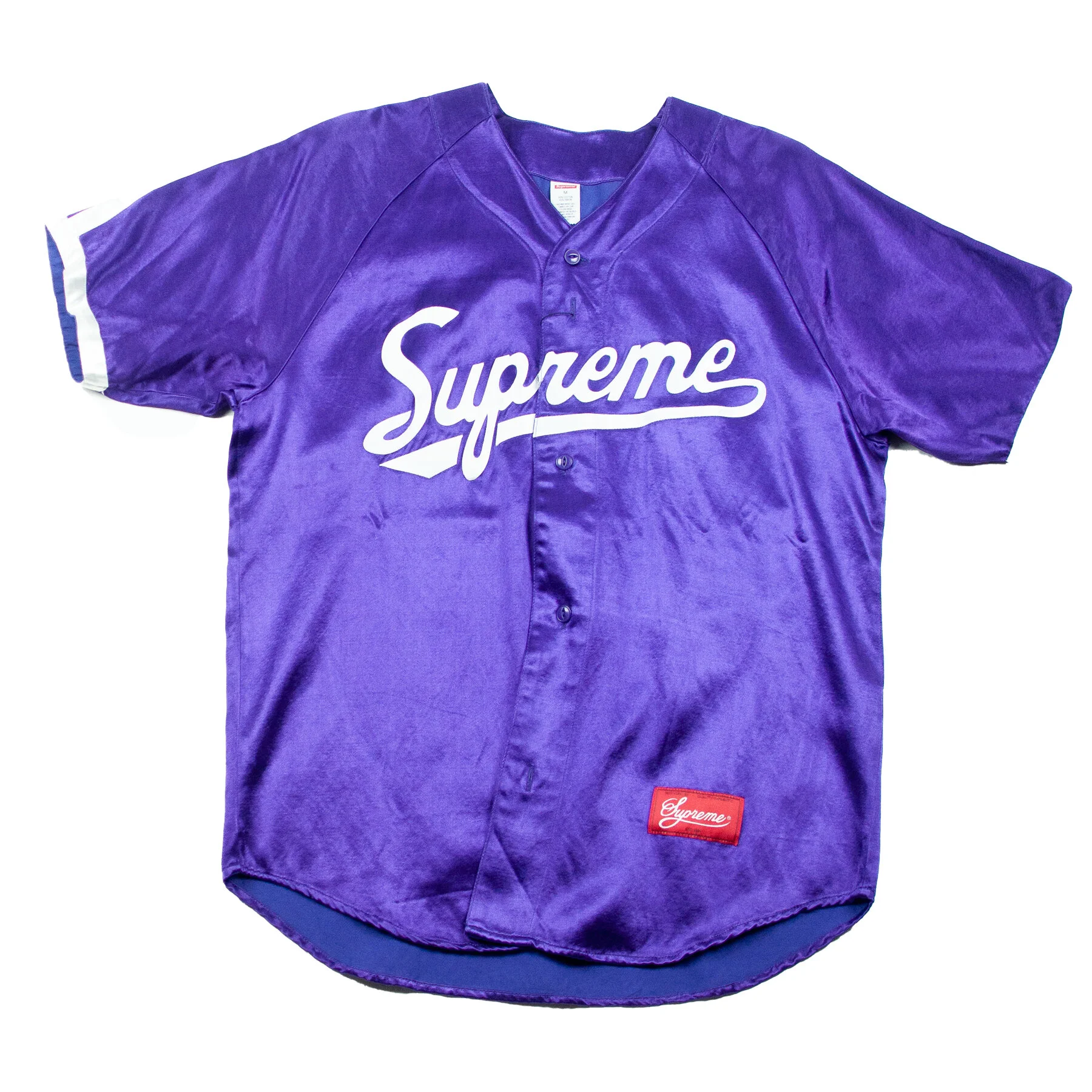 supreme baseball shirt