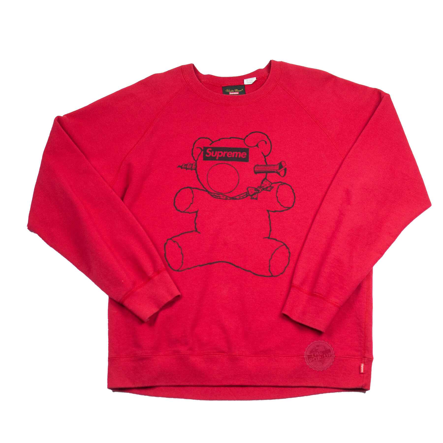 SS15 Supreme x Undercover Japan 'Bear' Crewneck Red (2015) — The Pop-Up📍