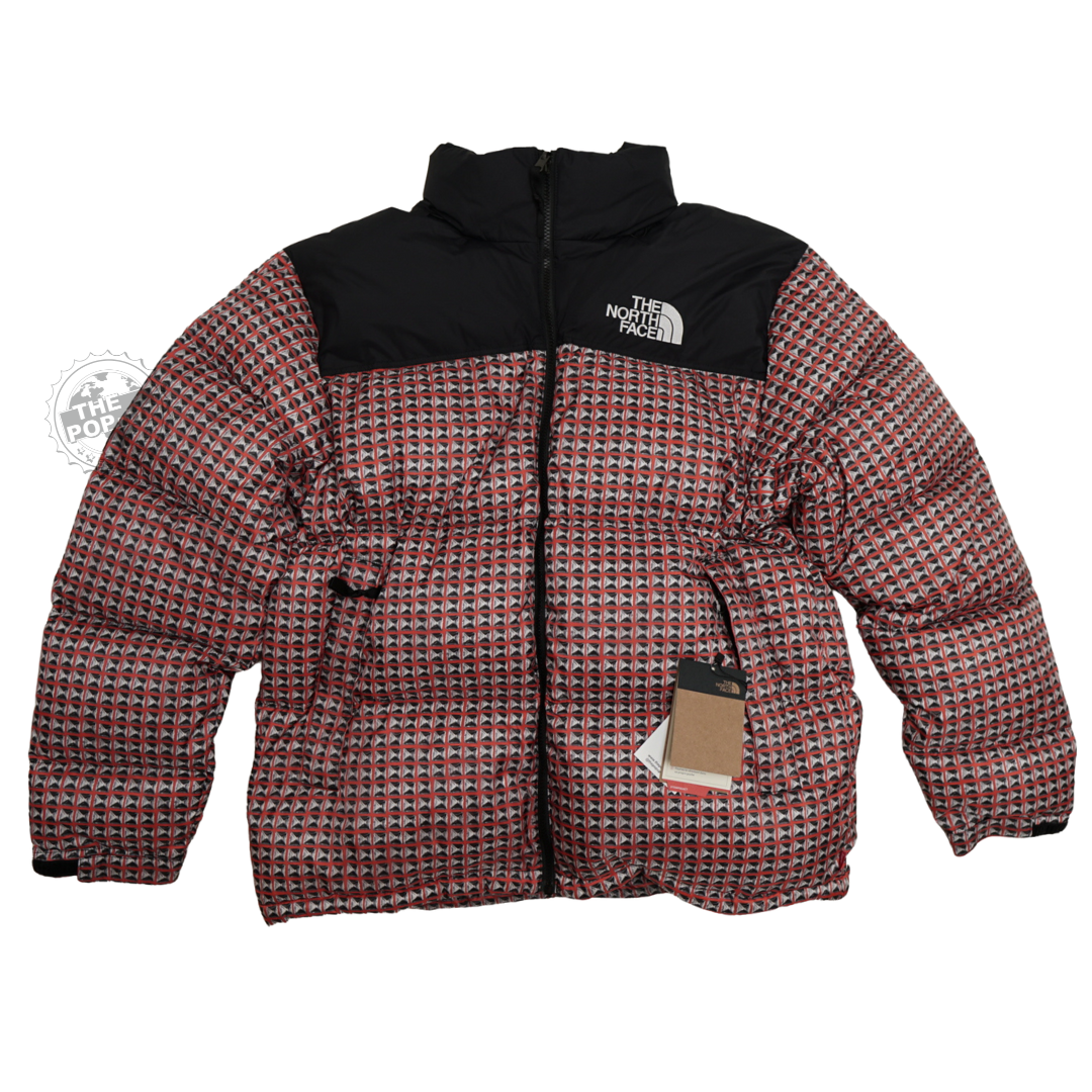 North Face 'Studded' Nuptse Jacket Red 
