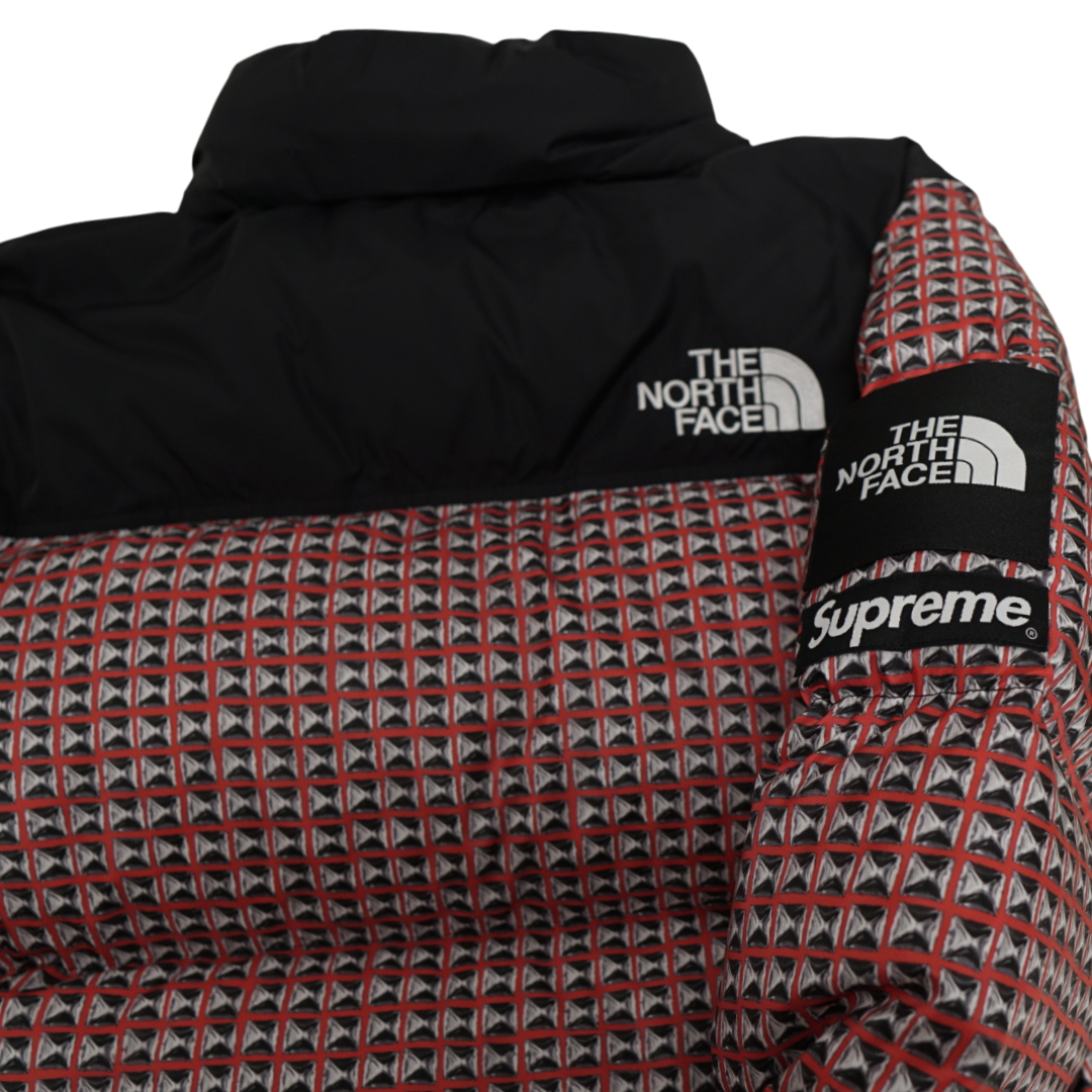 SS Supreme x The North Face 'Studded' Nuptse Jacket Red — The