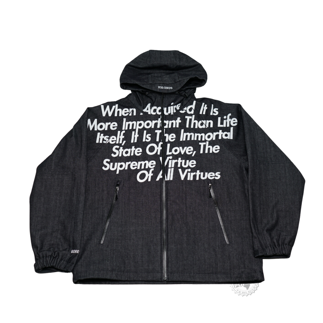 FW21 Supreme x Junya Watanabe Comme des Garçons Man 'Gore-tex Denim Parka' Jacket Indigo — The Pop-Up