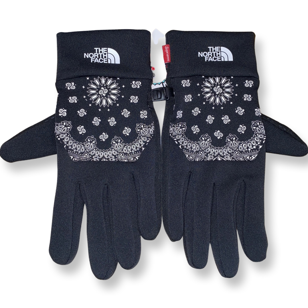 Supreme x The North Face FW14' Bandana' Etip Gloves Black — The Pop-Up📍