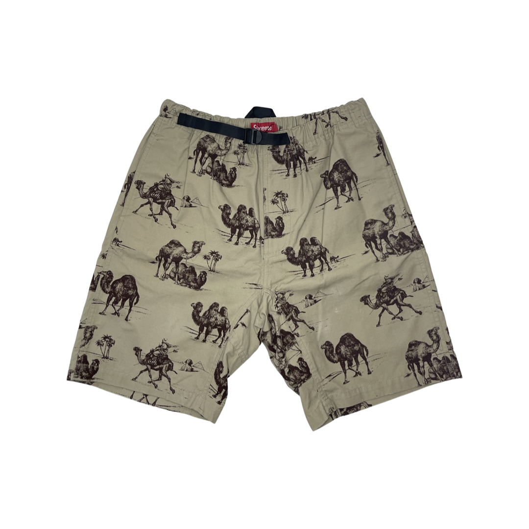 Supreme SS12 'Camels' Belted Shorts Tan (2012) — The Pop-Up📍