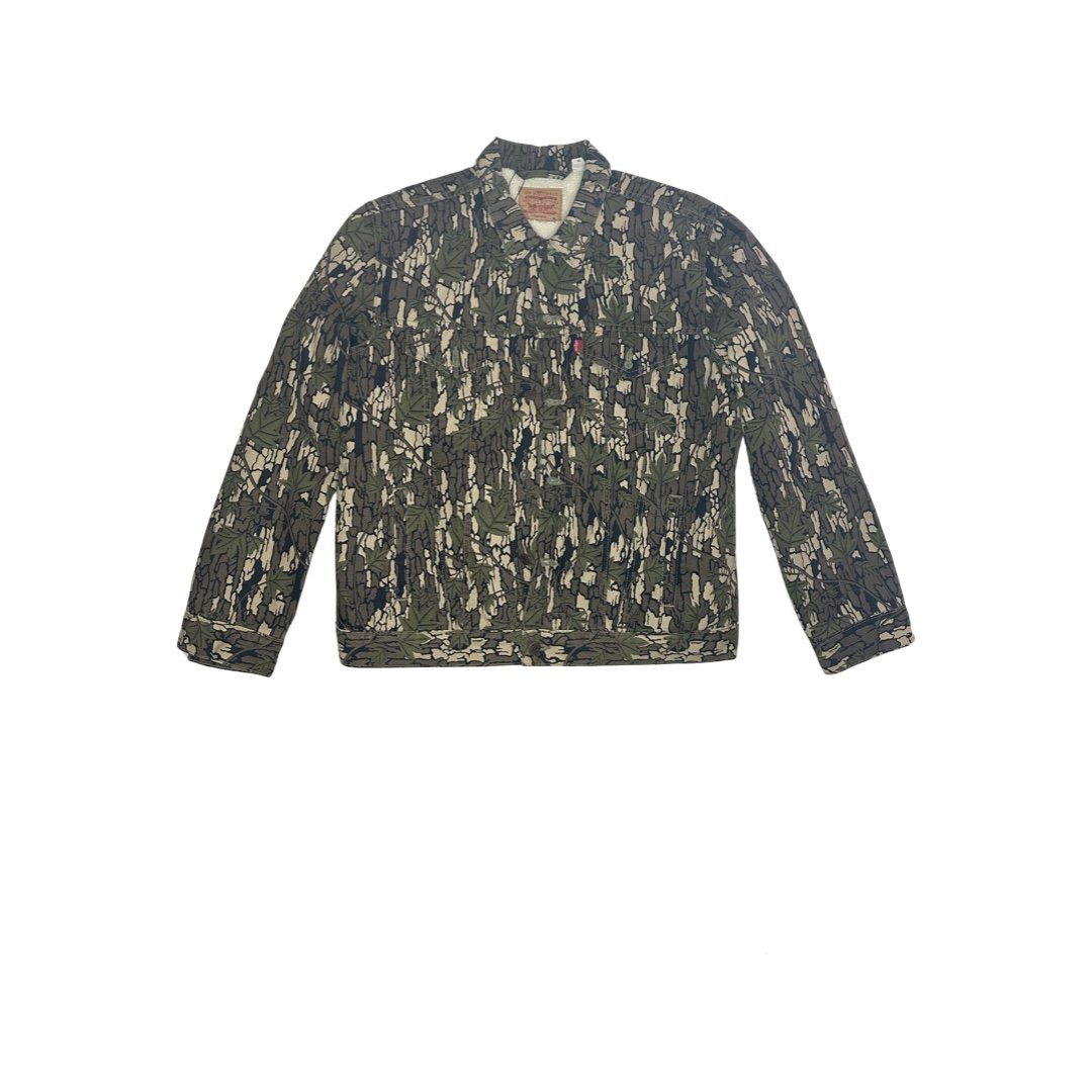 FW13 Supreme x Levi's 'Shearling Lined Trucker' Jacket Woodland Camo (2013)  — The Pop-Up📍