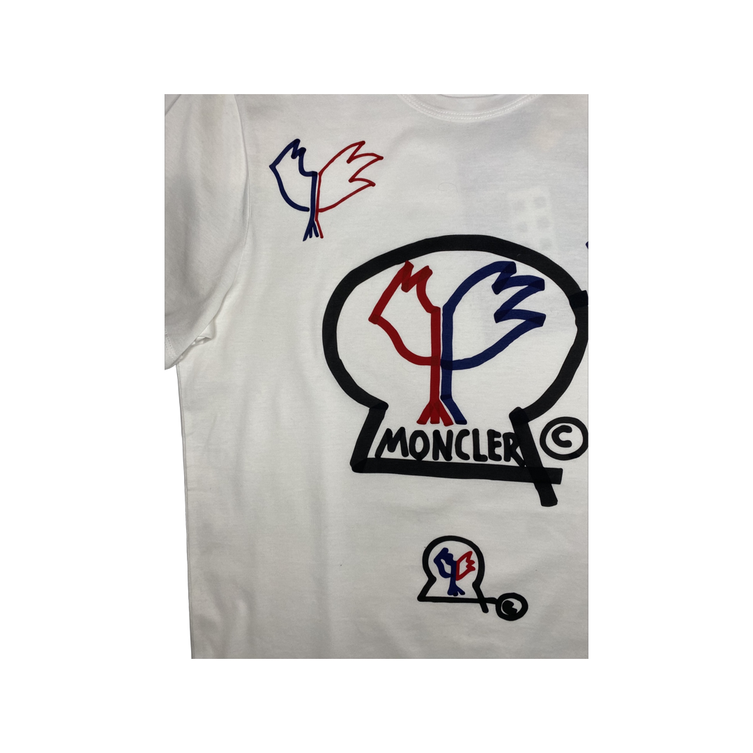 Moncler Genius Spiral Logo T-Shirt White