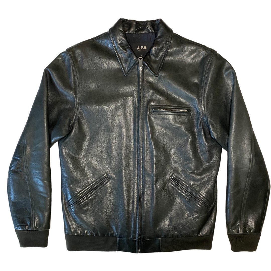 APC x Carhartt WIP FW13 'Detroit' Leather Jacket (2013) — The Pop-Up📍