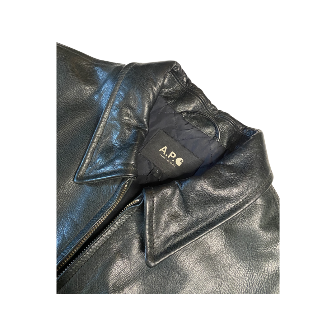 APC x Carhartt WIP FW13 'Detroit' Leather Jacket — The