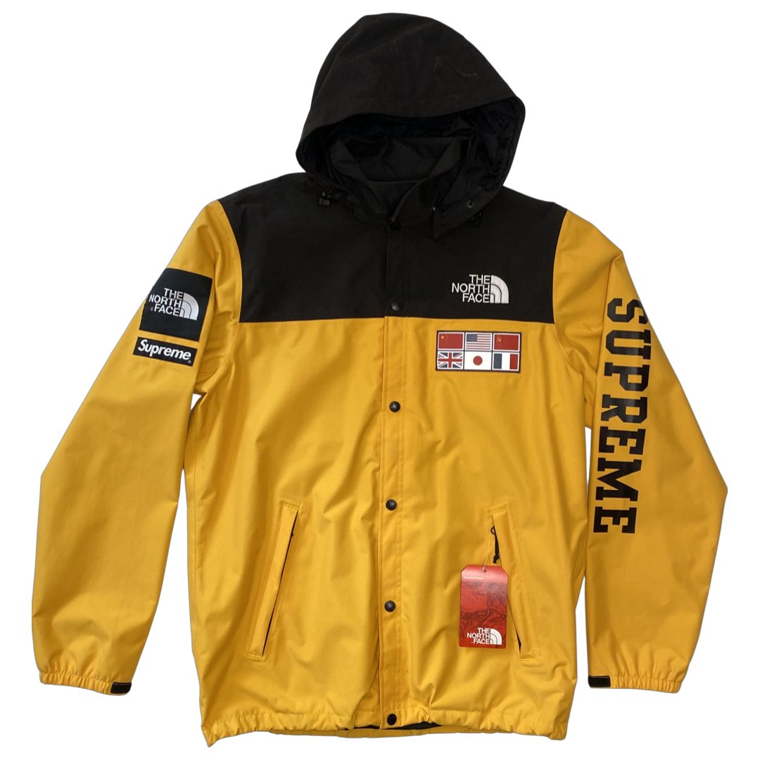 SS14 Supreme x The North Face 'Flags' Expedition Coaches Jacket Yellow  (2014) — The Pop-Up📍