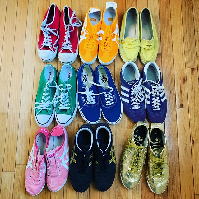 It&rsquo;s good to have goals in life. #colorfulshoes
