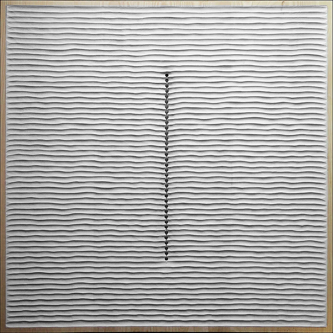 Dionee blanche, Wall Panel, 125 x 125 cm