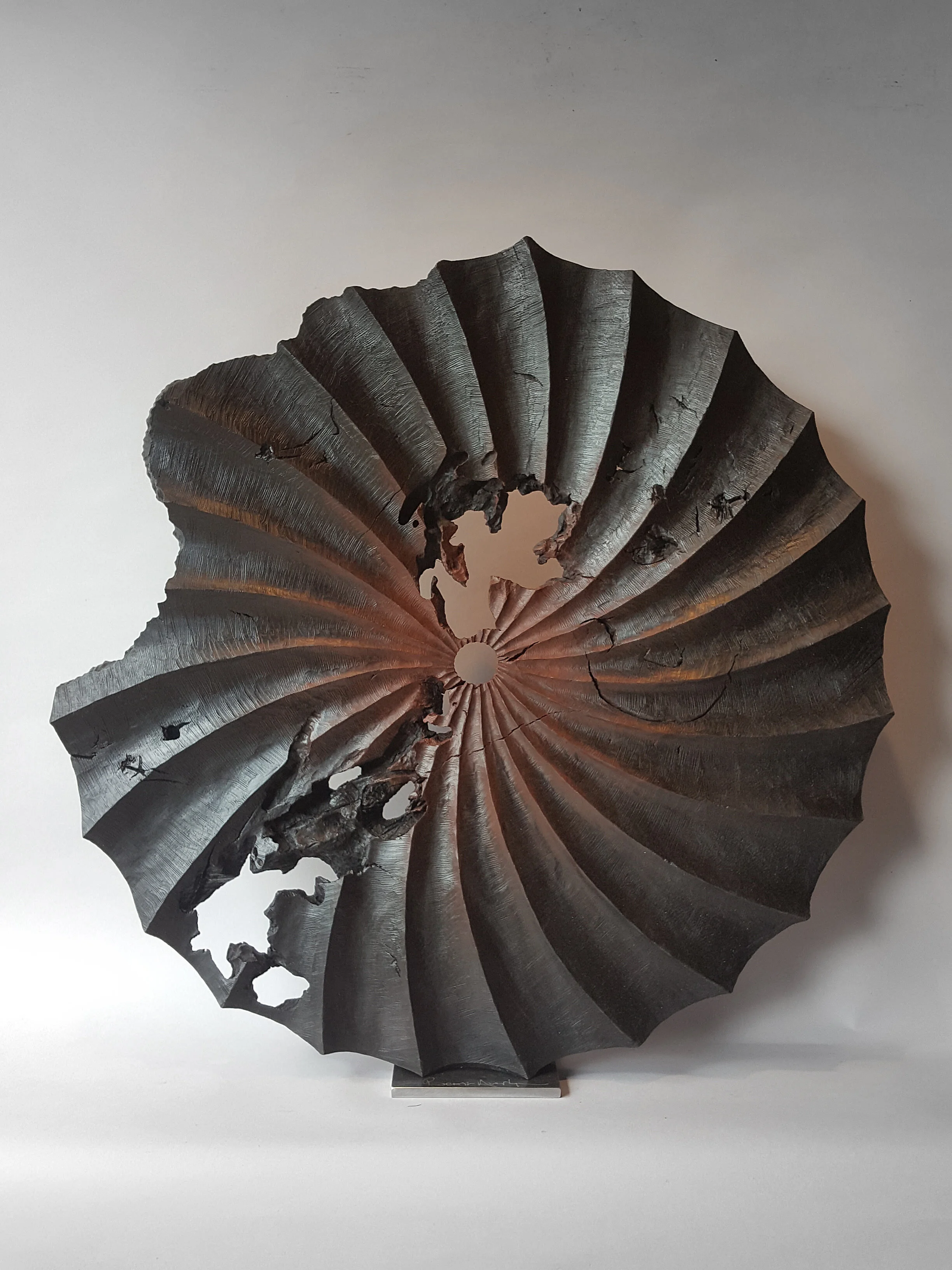 Roue noire et rouge, 80 cm