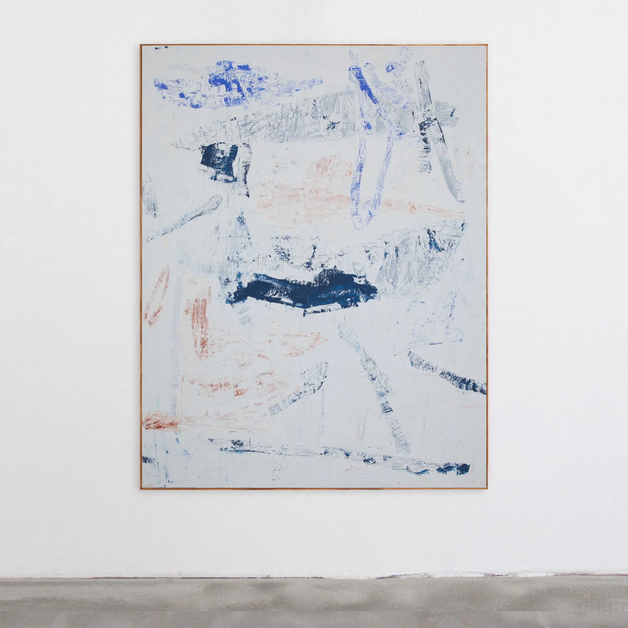 Untitled 11 - Plaster, acrylic and oil stick on canvas - 146 x 114cm