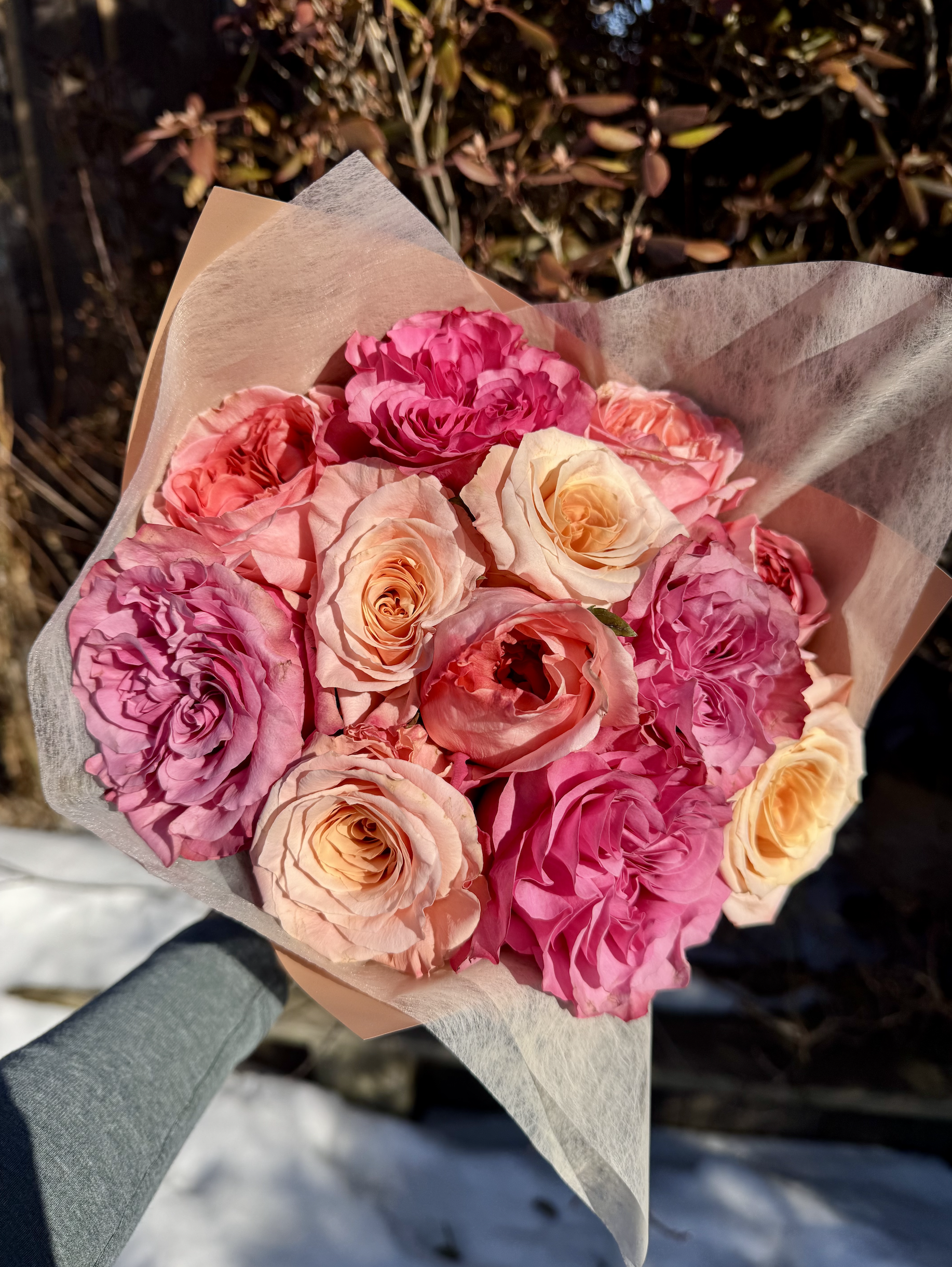 One Dozen Rose Arrangement