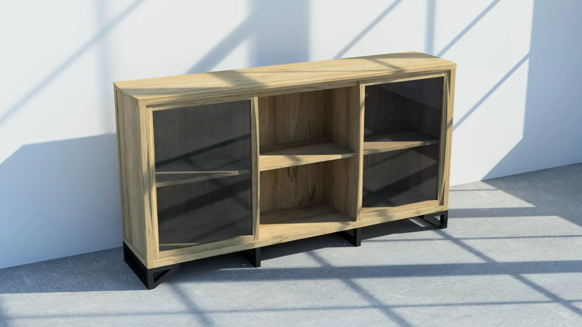 Molteni Drinks Cabinet viewed from an angle.
