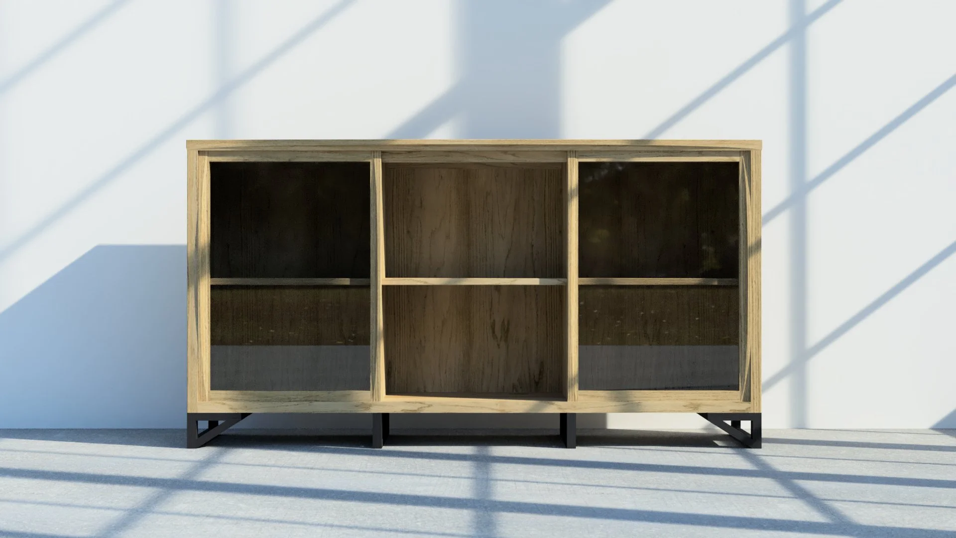 Glencairn Furniture Molteni Drinks Cabinet viewed from front.