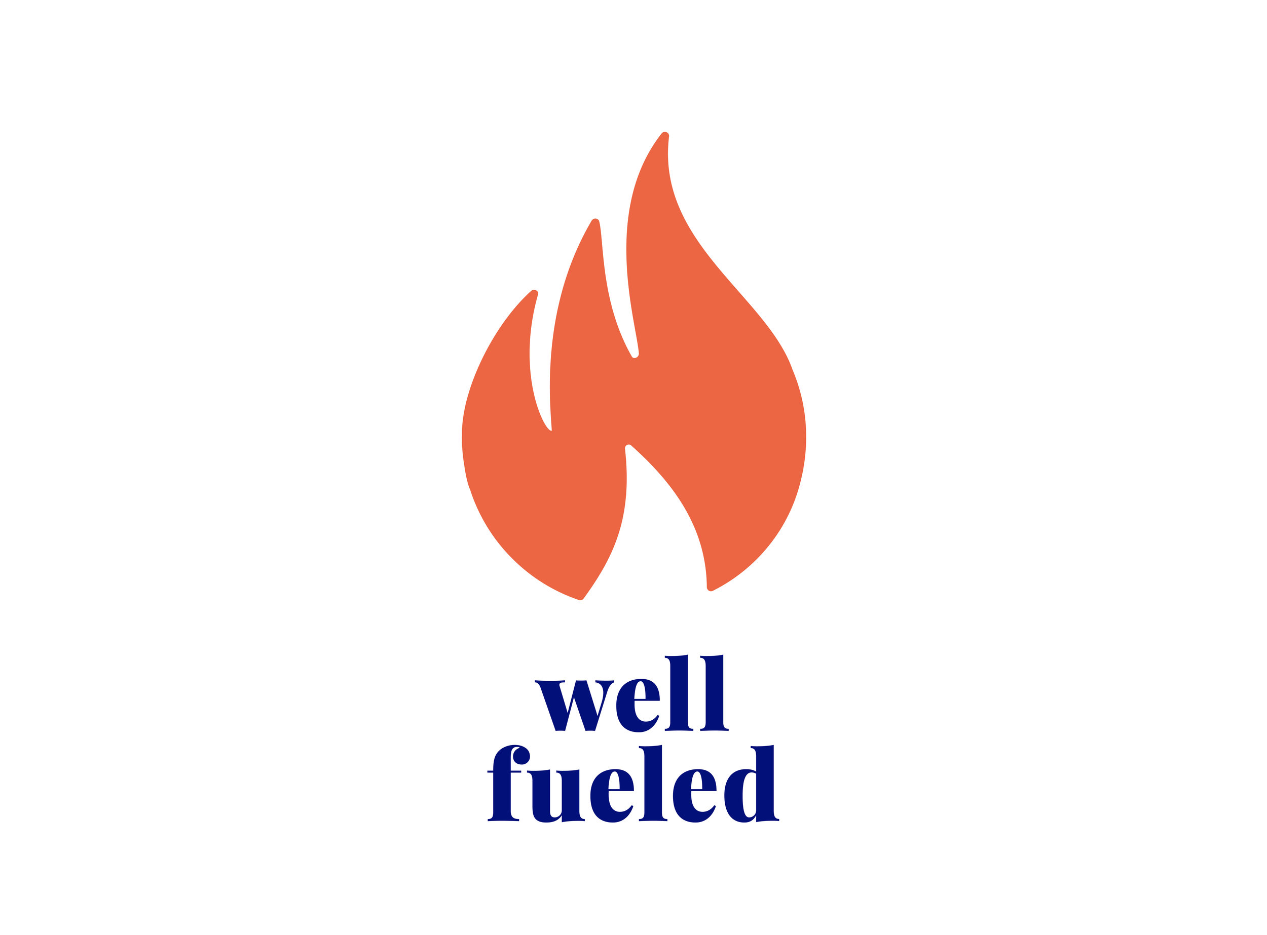 Logo design for nutritionist communicating that food is fuel, specializing in macro/micro tracking and education.