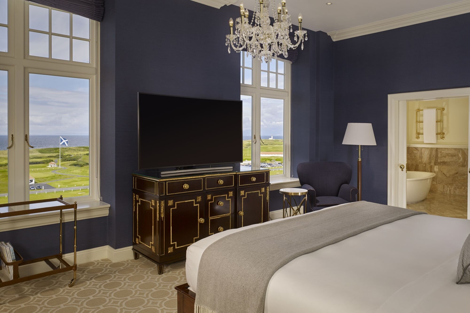 Chambre double bleue Trump Turnberry Resort