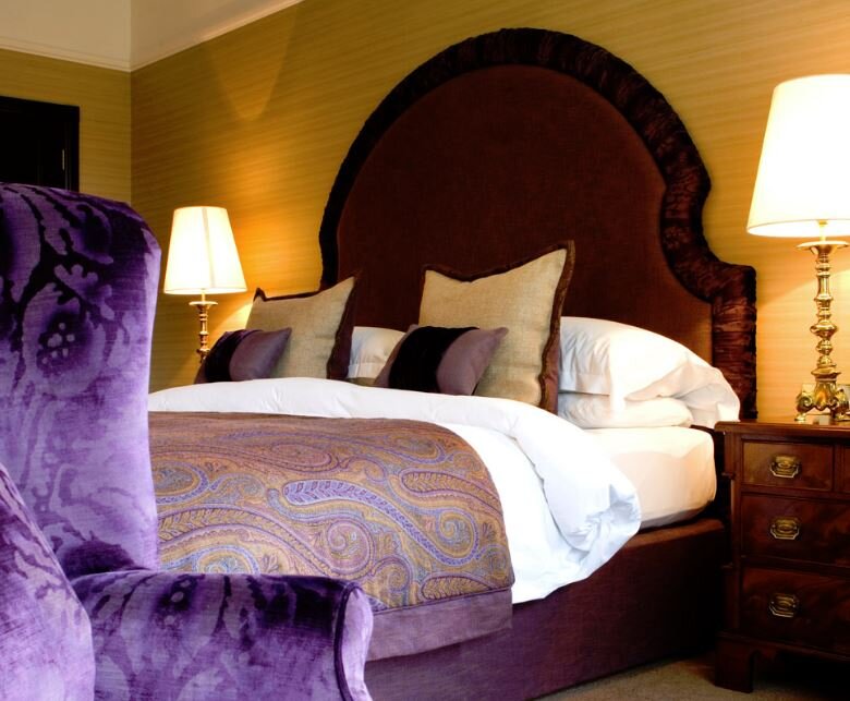 Lit violet Marcliffe Hotel and Spa
