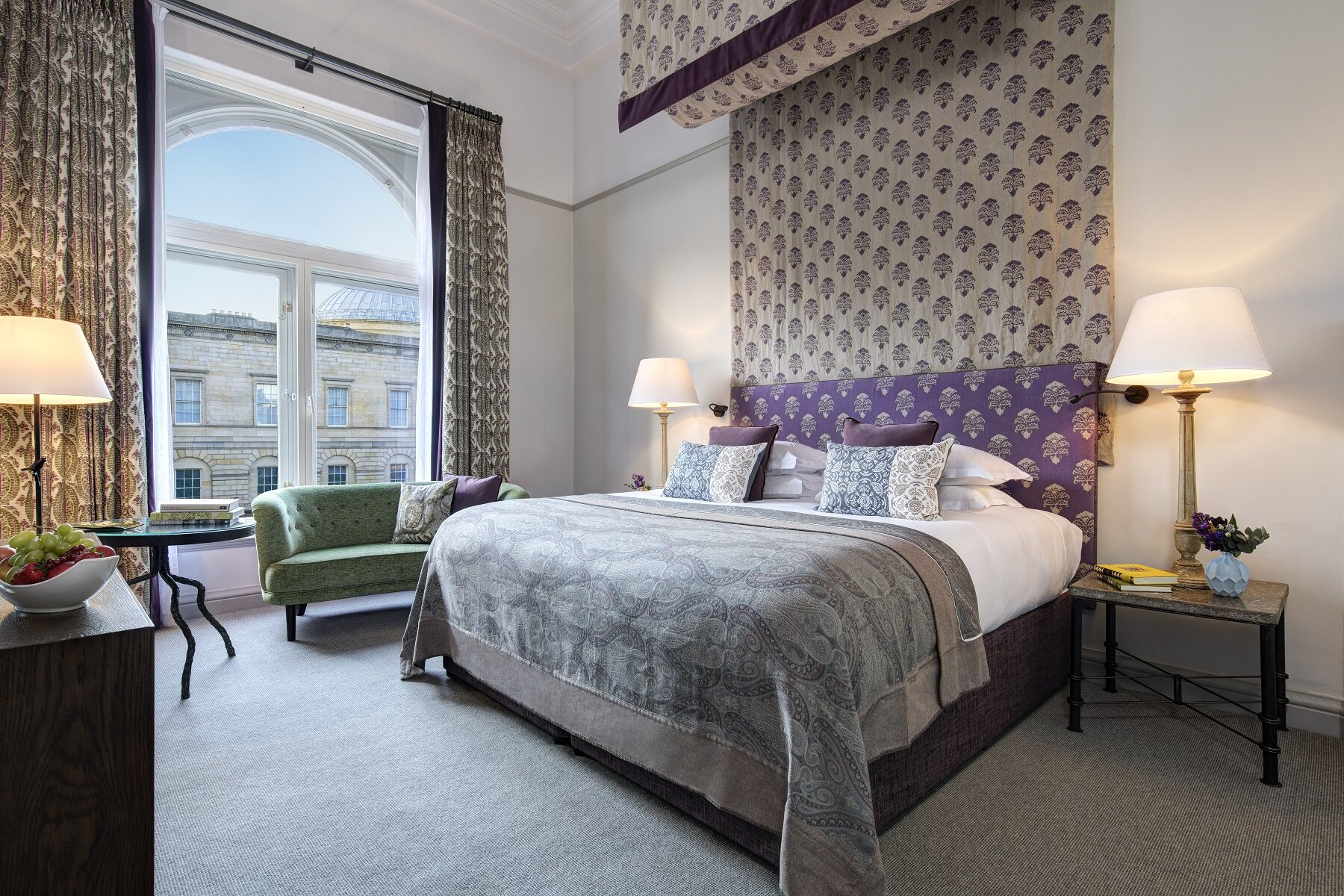 Chambre double violette Balmoral Hotel