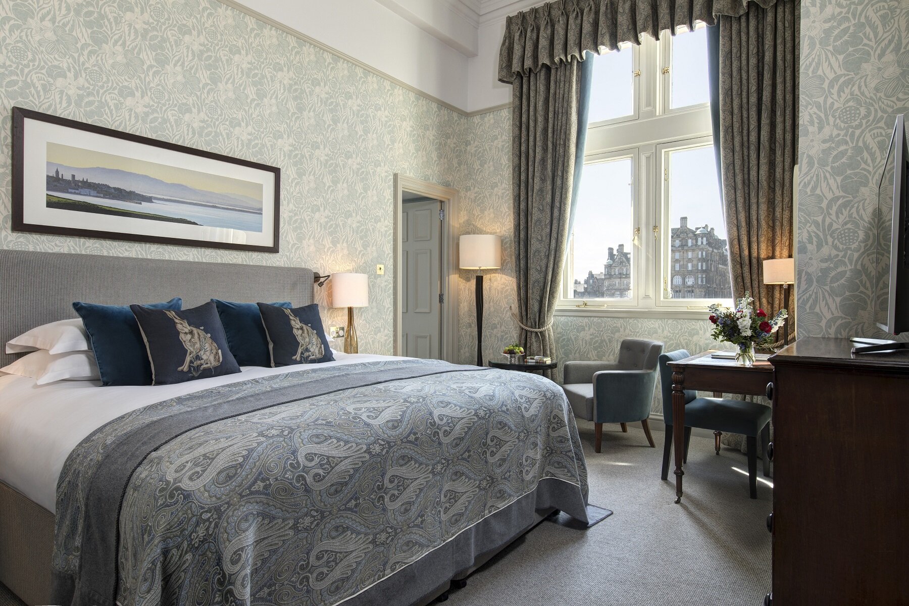 Chambre double grise Balmoral Hotel