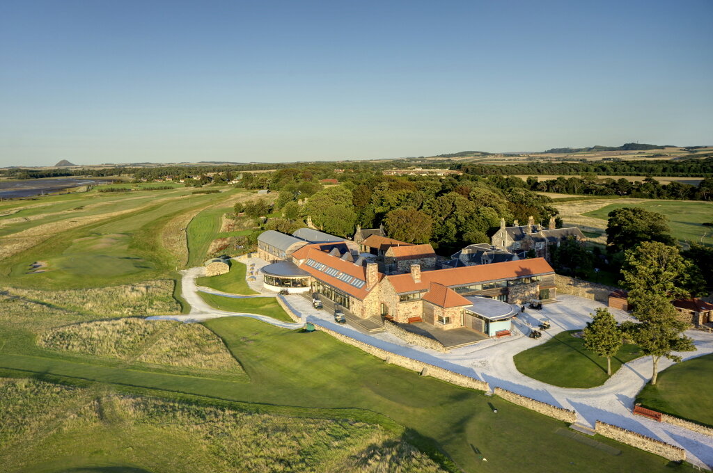 Vue aérienne Lodge at Craigielaw