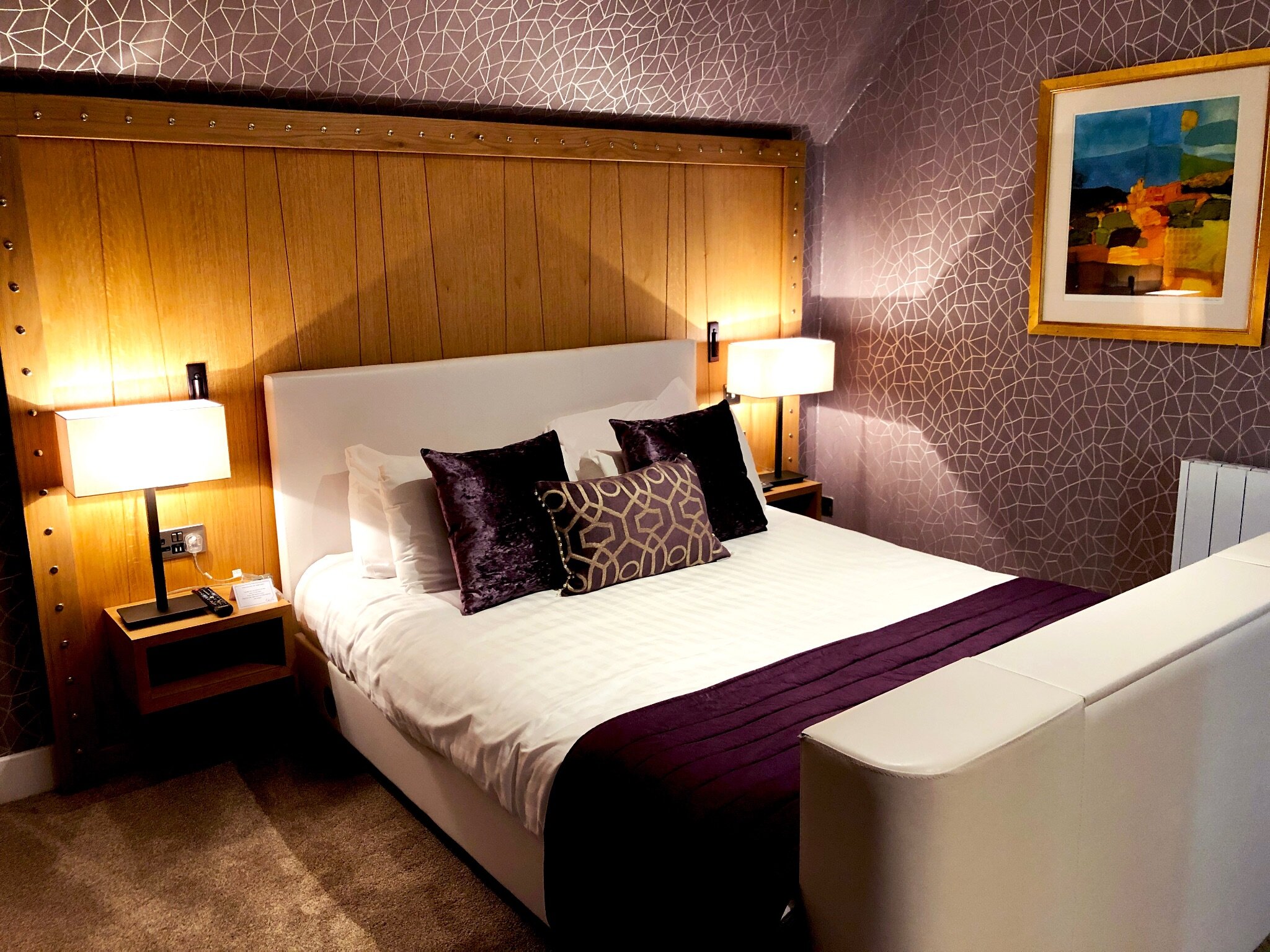 Chambre violette Gailes Hotel