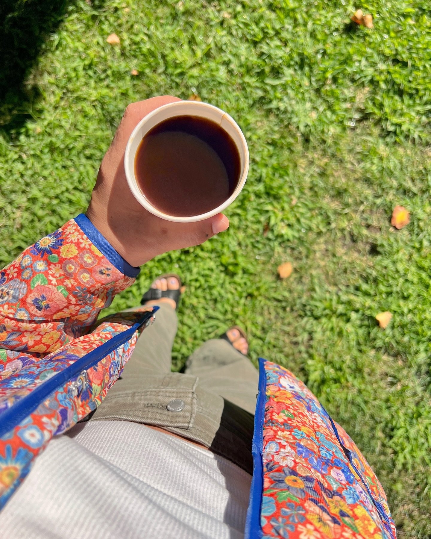 Touch grass today ☀️☕️