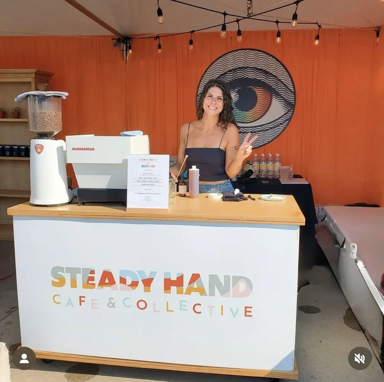 Steady Hand Cafe & Collective mobile coffee cart and team in Bradley Beach, NJ