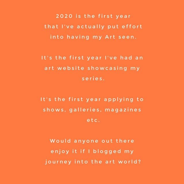 To blog or not to blog that is the question. 
I think it may be interesting for other artists just starting out or for those who come after me to see my process and how much I fail before succeeding - if I do. 
Also to document the lifestyle?

#court