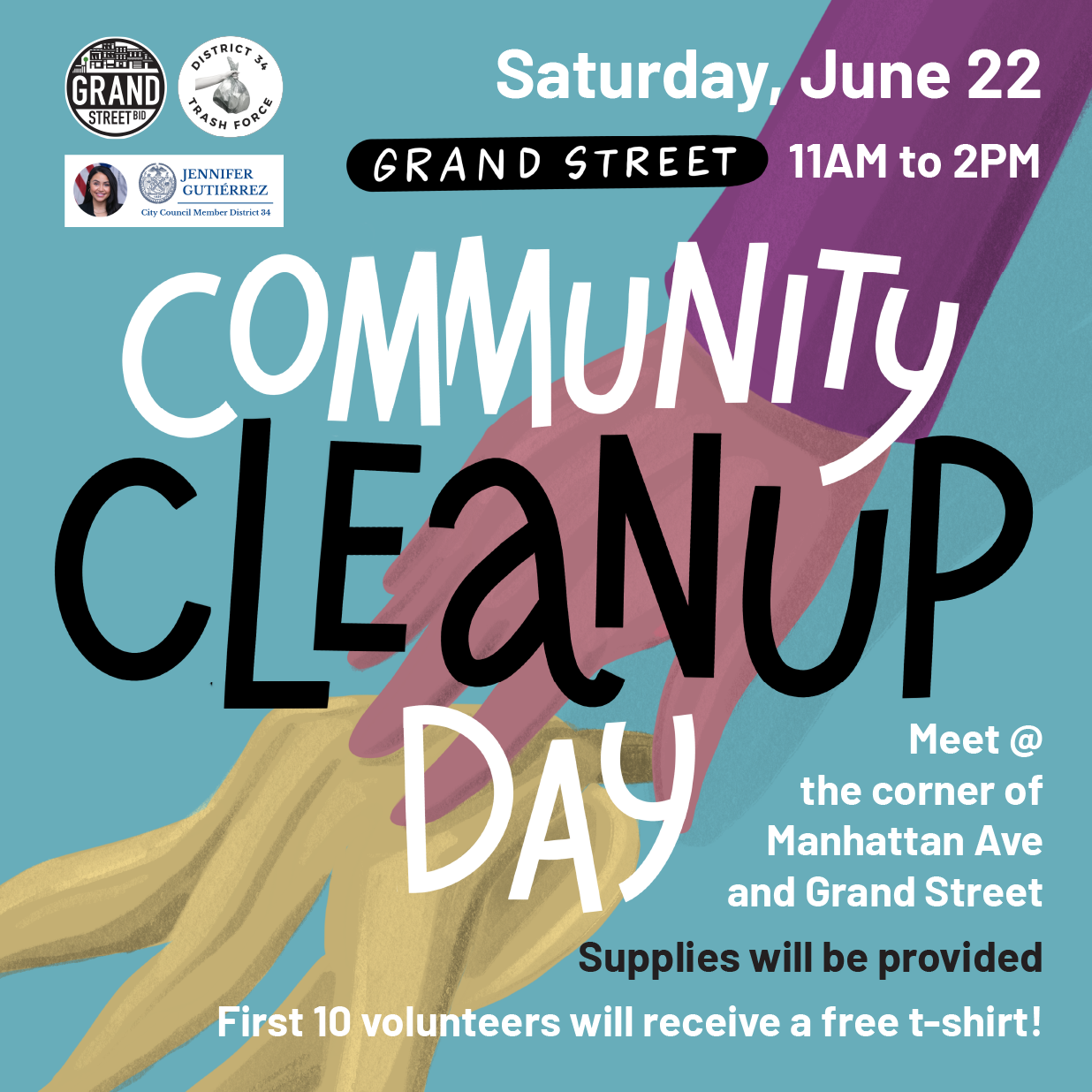 Community Cleanup Day Grand Street Community Cleanup Day 2024 — Grand Street BID