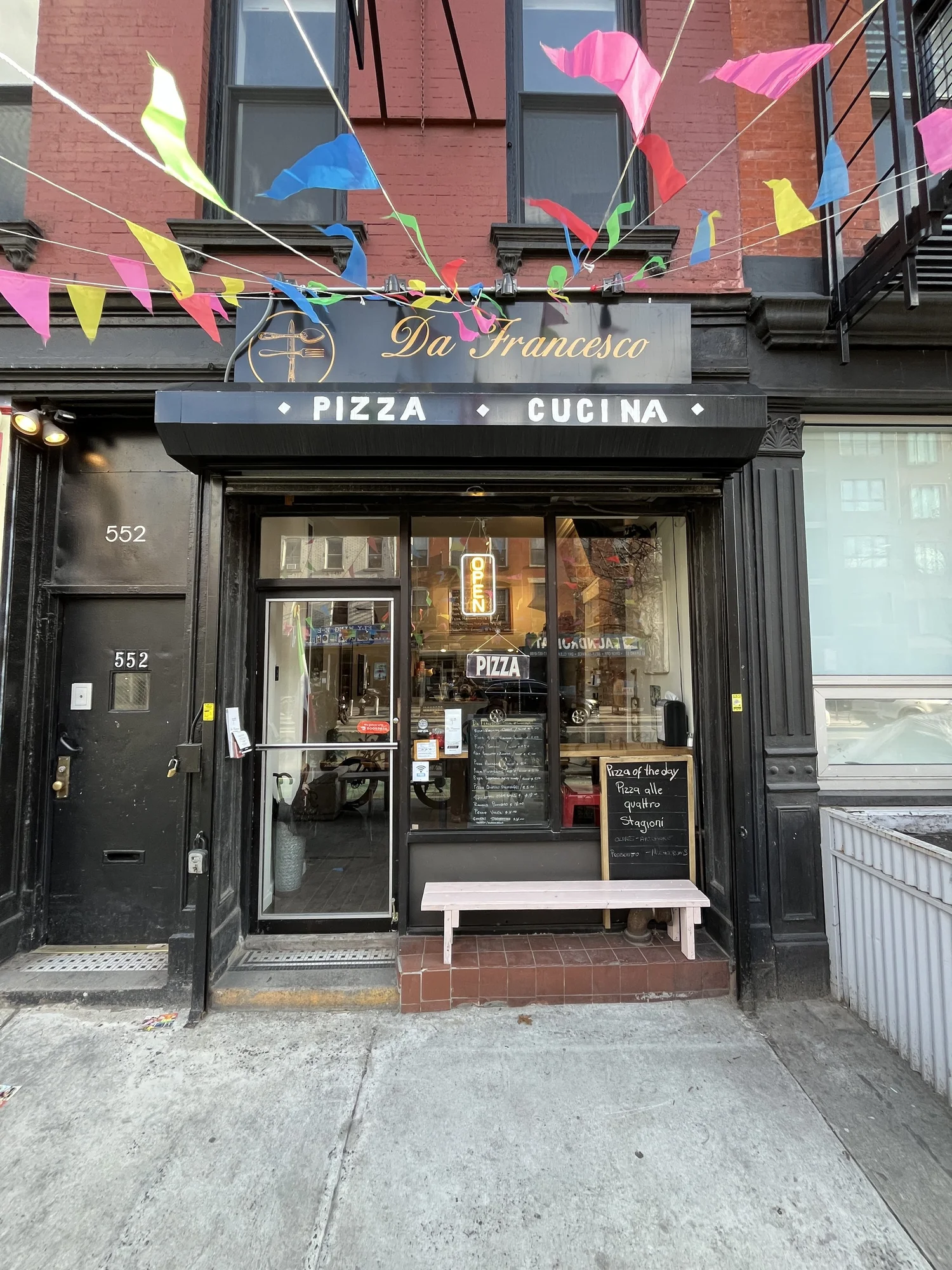 Da Francesco Pizza & Cucina now at 552 Grand Street — Grand Street BID