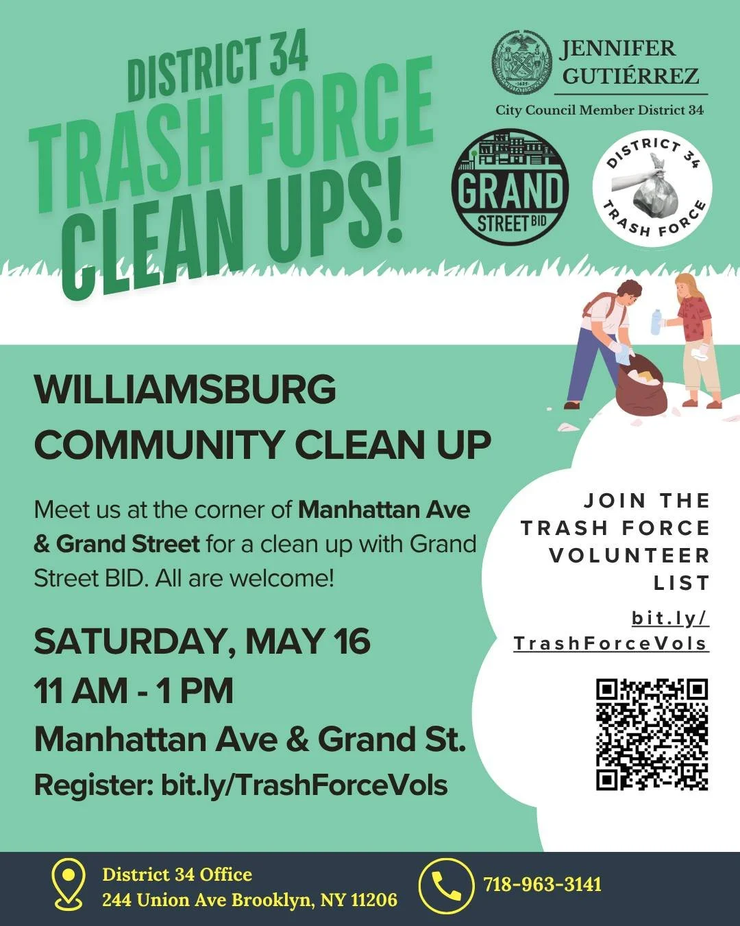 Grand Street Community Cleanup Day 2026