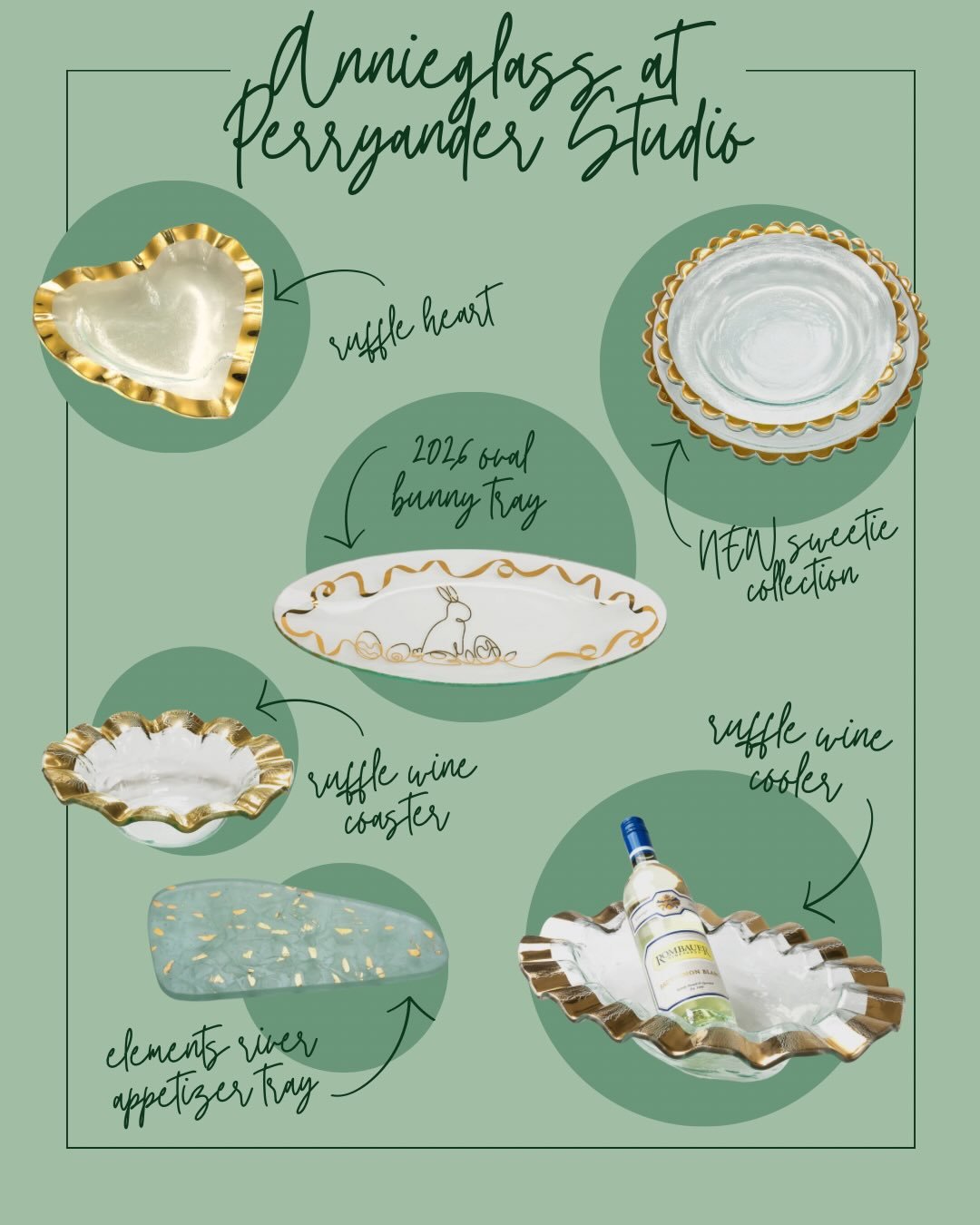 Spring celebrations, elevated! 

From Easter gatherings, wedding toasts, and  graduation soir&eacute;es - @annieglass brings effortless elegance to every table. 

@annieglass is women owned and handcrafted in United States.