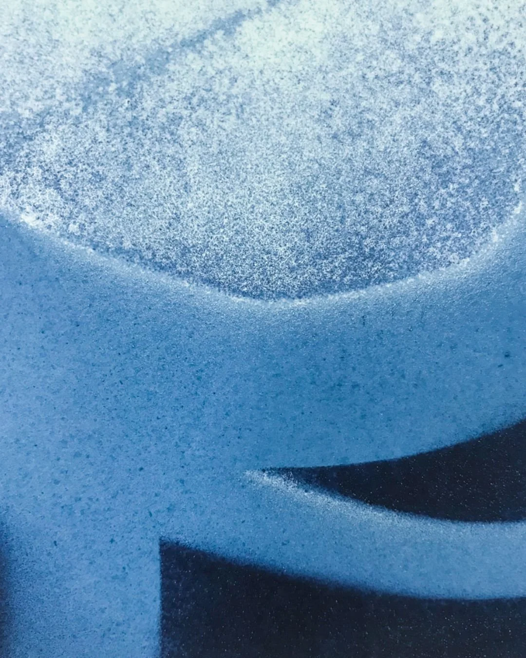 Detail - Spr&uuml;hfarbe auf Papier