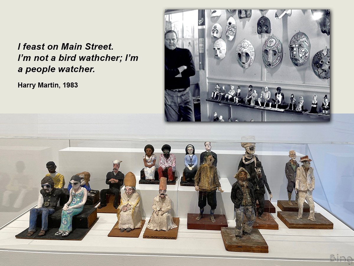 Figurines by ﻿Harry Martin, on view in the Collections Highlights case at CAM Green, Nov-Dec 2025.jpg