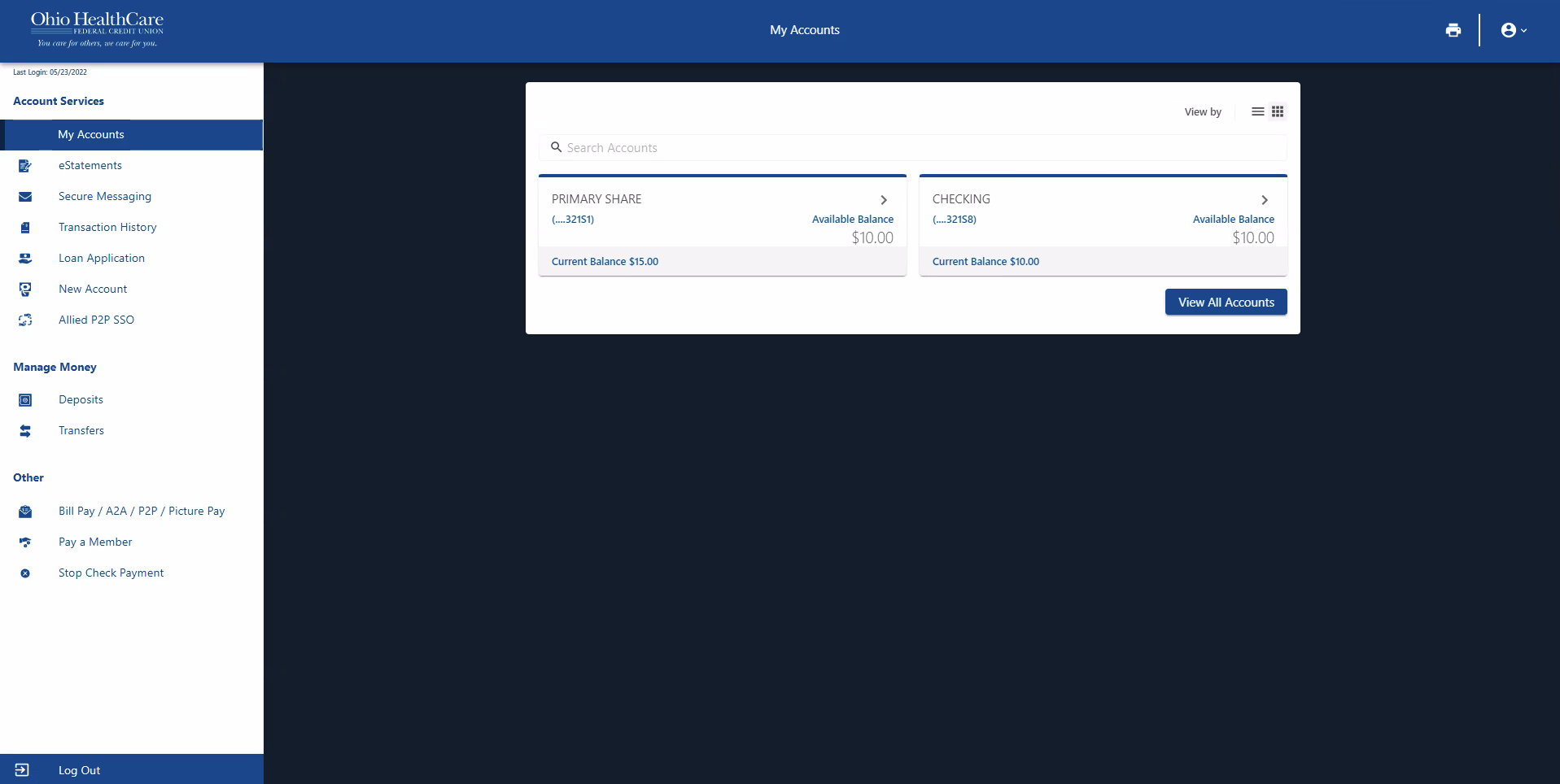 My Accounts
