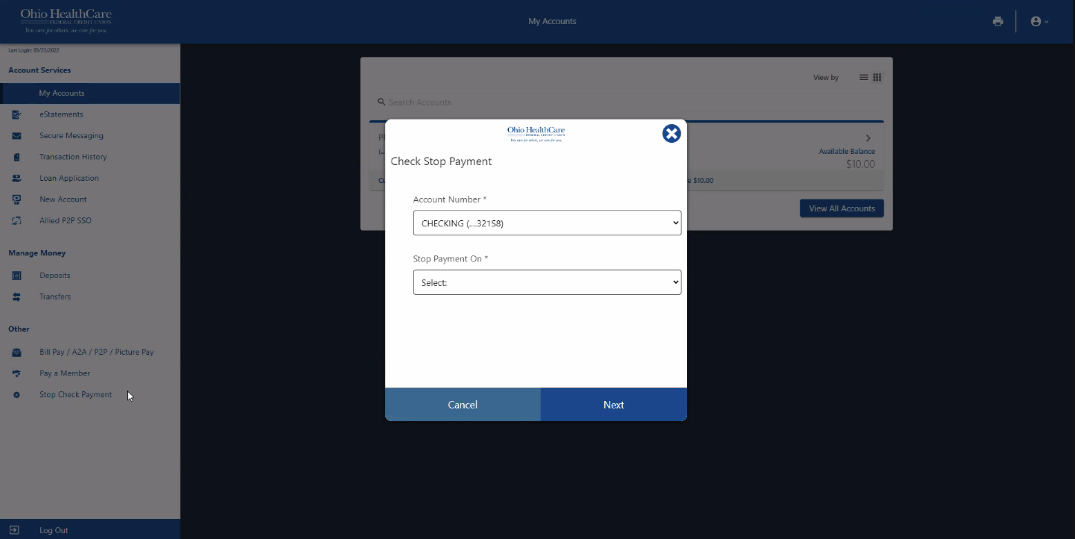 Stop Check Payment