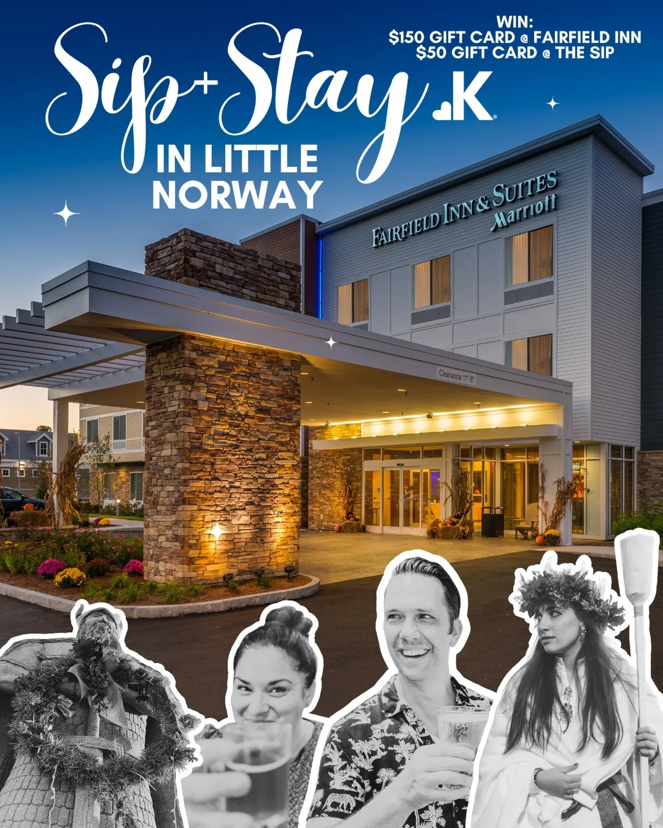 Win a chance to &lsquo;Sip and Stay in Little Norway&rsquo;!
Winter in @historicpoulsbo is absolute magic! This holiday season, Love Kitsap is partnering with @fairfieldpoulsbo and @pouryoursip to give away a $150 gift card towards a stay at The Fair