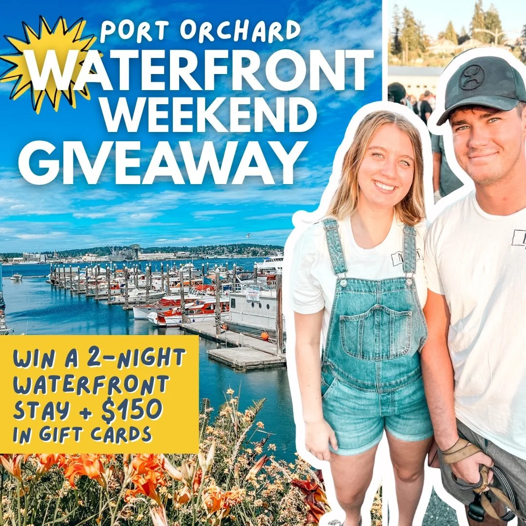 You deserve a waterfront weekend and we want to give it to you! With our friends at @portorchardwaterfront we are giving away a 2-night stay at a gorgeous home on the Port Orchard waterfront paired with $150 in gift cards at amazing local restaurants