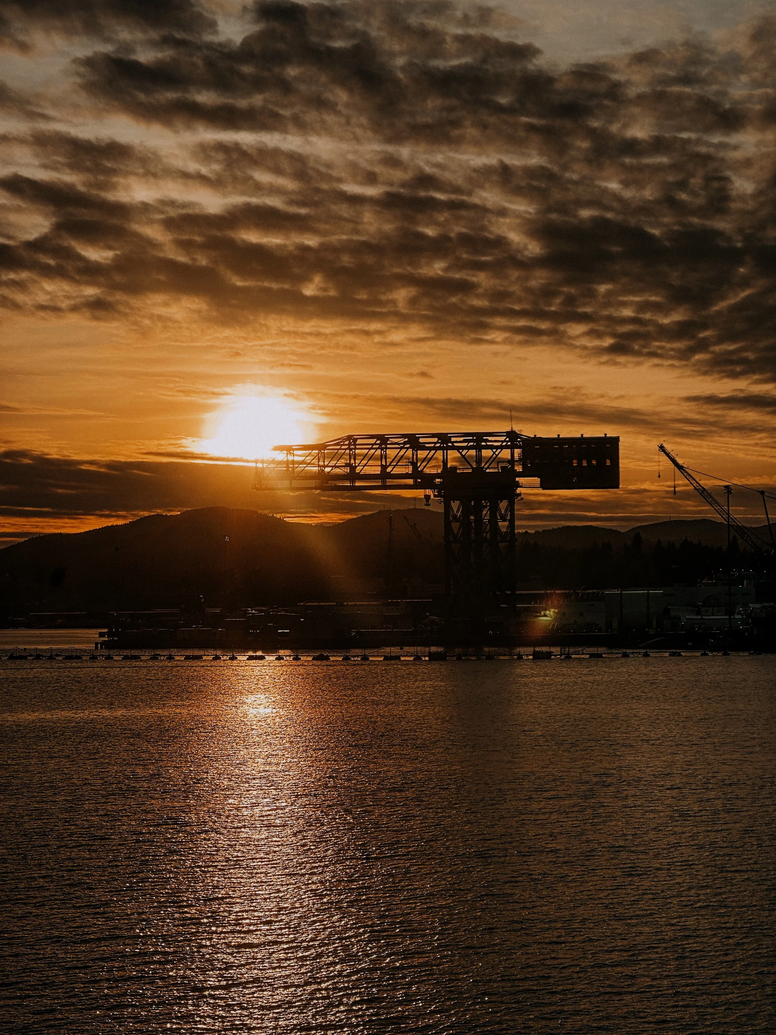 POV: you&rsquo;re pulling into @downtownbremerton at sunset. ✨