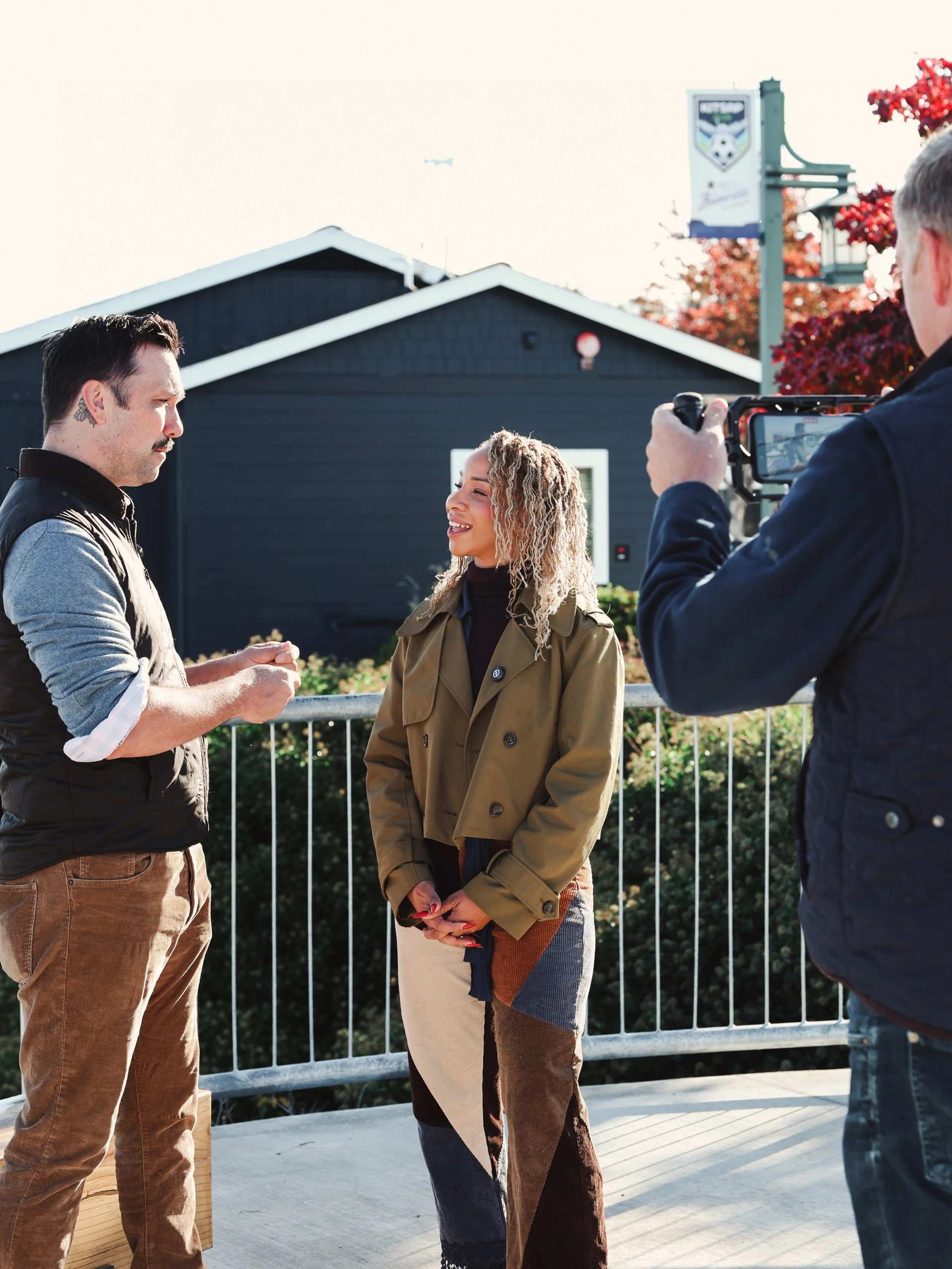 PBS was back in Kitsap this week for a THIRD season of their online series called &lsquo;Northwest Explorers&rsquo; and this time we introduced them to PORT ORCHARD. Beautiful waterfront pathways, cozy coffee shops, and the types of shops you make a 
