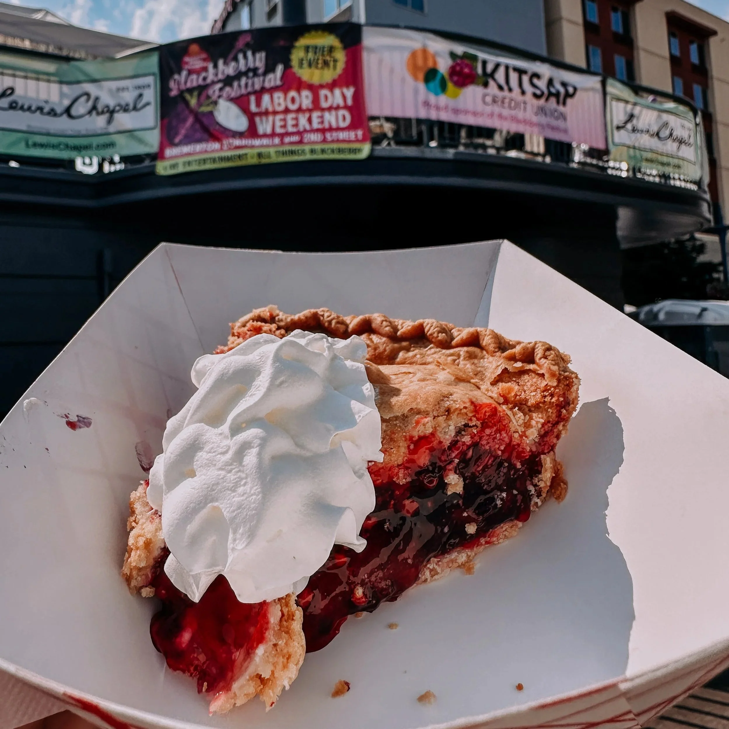 blackberry pie at Bremerton's Blackberry Festival