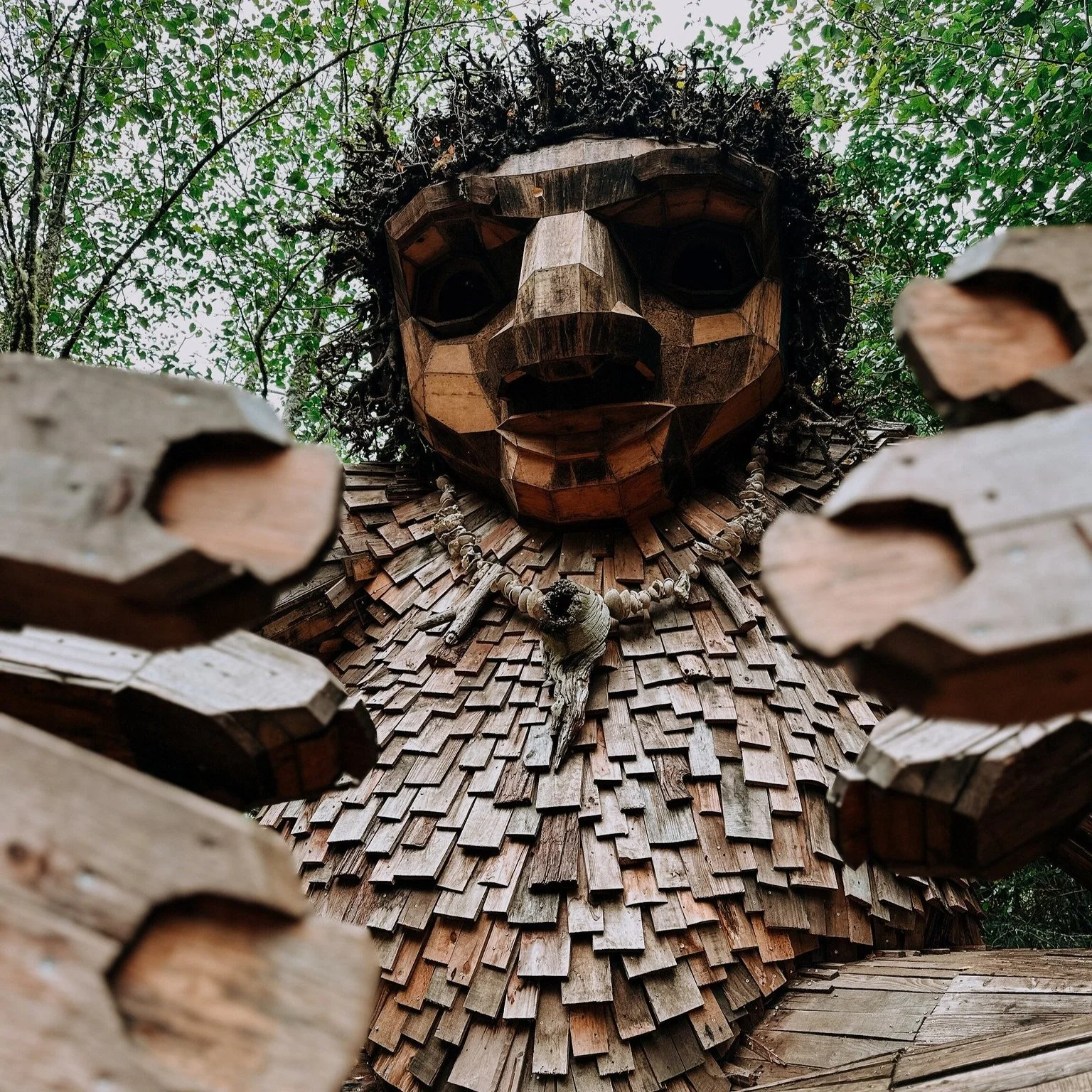 Pia, the Peacekeeper, Danbo Troll located on Bainbridge Island, Kitsap County, Washington